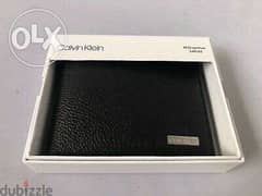 Calvin Klein ORIGINAL Black Leather Bifold Mens Wallet 0