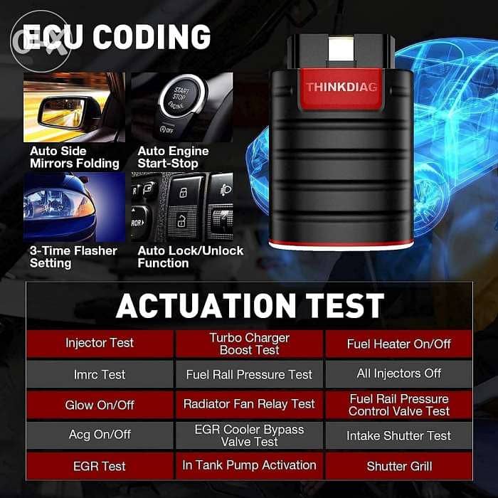 Thinkdiag OBD2 بلوتوث ماسح ضوئي، جميع النظام أداة مسح جانبي الاتجاه أد 4