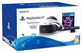 PlayStation VR كامل بالملحقات مع الشنطة واسطوانتين العاب