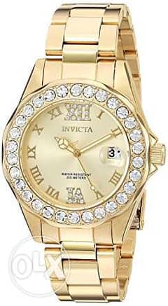 Invicta Women's 15252 Pro Diver Gold Dial Gold-Plated Stainless Steel 0