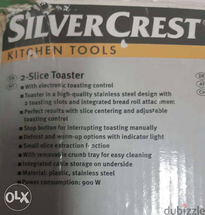 Toaster silver crest توستر 7