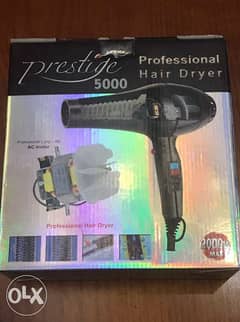 Prestige 5000 مُجفف شعر إحترافي - أسود 0