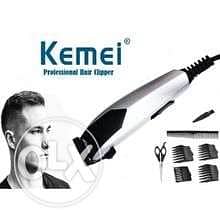 Kemei KM-4641 Professional & فضي ماكينة تشذيب الشعر - أسود 0