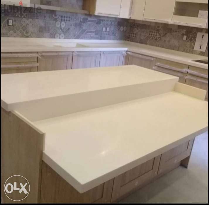 quartz&Corian marble to kitchen 3