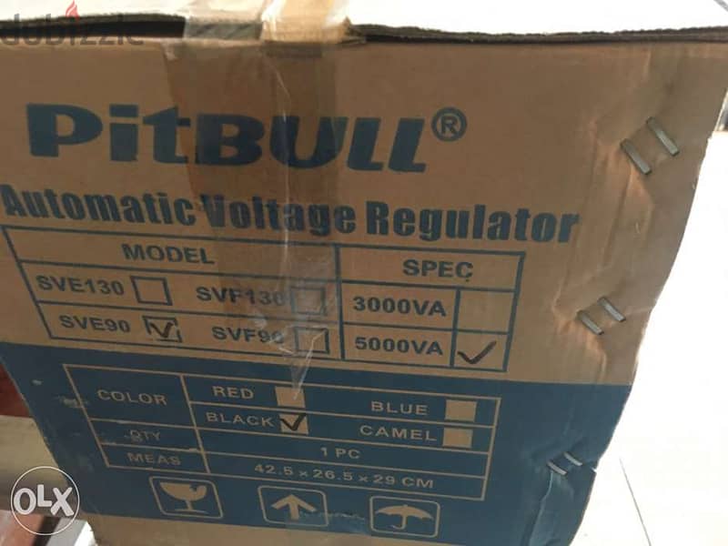 استبليزر ٥ كيلو (مثبت تيار ) pit bull تصميم ايطالى ريلاى 5