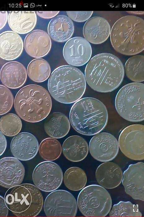 عملات معدنية عربية و اجنبية نادرة 2000ج 7