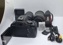 Camera Canon 600D, Kiss X5 كاميرا كانون مع عدستين وكل مشتملاتها 0