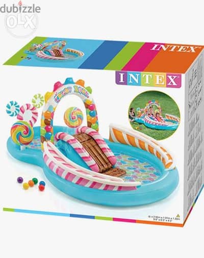 INTEX Candy play pool| size 2.95×1.91×1.30 meter 0