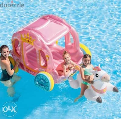 INTEX Princess carriage with horse pool float 4