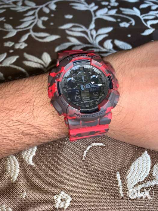 casio module no. 5081 camo red 3