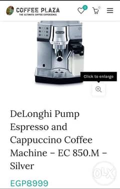 Espresso and Cappuccino Coffee Machine 0