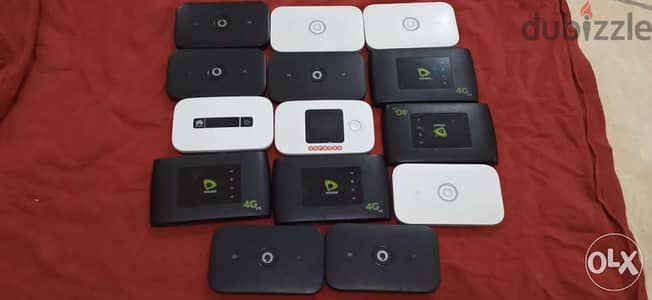 شغالين جميع الشبكات روترات نت محمولة  4G مستعملة ب800الجهاز الواحد