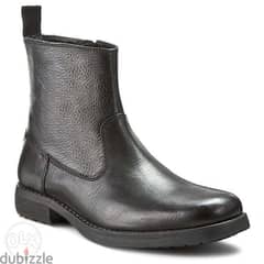 Shoes CLARKS Ashburn Zip-up high knee Black Leather size 44.5