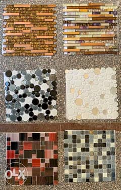 Mosaic tiles for decorations Glass mosaic شيت الموزاييك ل الديكورات