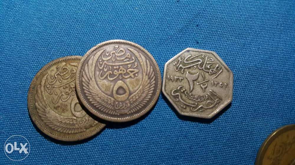 للبيع عملات مصرية قديمة - مليم - ٢ مليم - ٥ ملاليم - ١٠ مليم - قرش 6