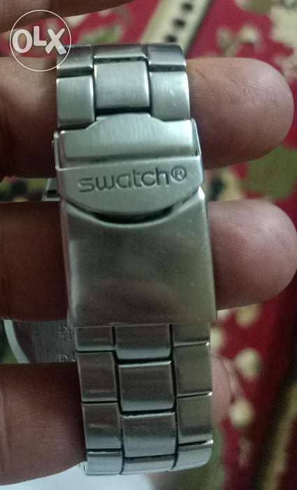 سواتش حجم كبير مقاس 43مم سويسري اصلي ممتازه. Swatch quartz Swiss Made 3