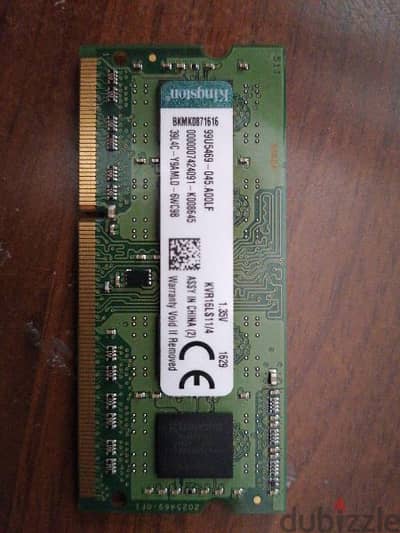 رام٤ جيجا. 1600mhz. ddr3