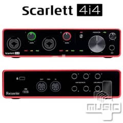 Focusrite Scarlett 4i4 3rd Gen USB Recording Interface 0