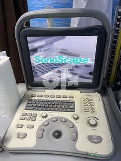 جهاز أشعة تلفزيونية (سونار) sonoscape A5 بالبطارية ٢ سوكيت حالة ممتازة 0