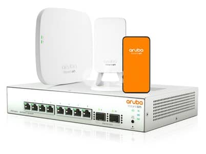 Aruba switch 8 Port POE + 2 Port SFP