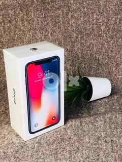 iphone X	256GB	جديد ( الكرتونة اتفتحت فقط في المطار ) 0