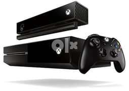 Xbox 1 with 2 controllers and kinect 0