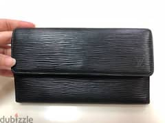 Louis Vuitton Black Epi Porte Tresor International Long Wallet 0