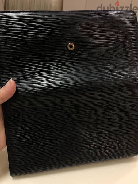 Louis Vuitton Black Epi Porte Tresor International Long Wallet 2