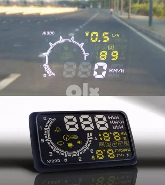 Headup display جهاز عرض بيانات السياره 4