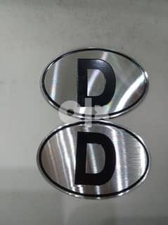 بادج حرف D لديكور السياره 0