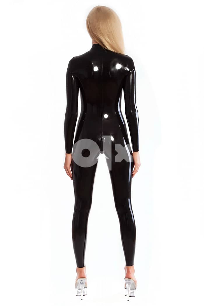 latex rubber catsuit 1