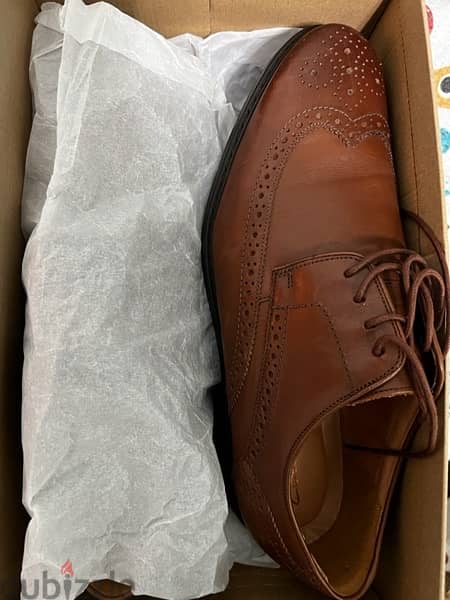 Clarks Brown Leather Shoes 0