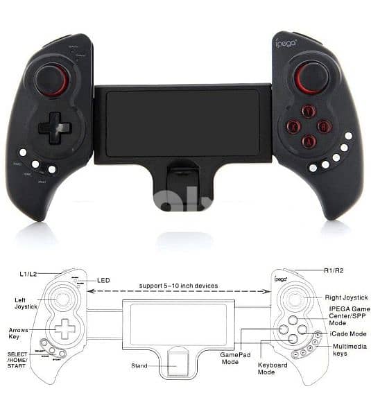 Wireless Bluetooth Controller for mobile, tablet, pc and tv gaming 1