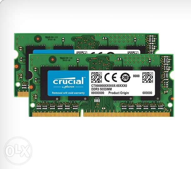 Crucial 16 GB(16 *1)DDR3 1600 MHz 1