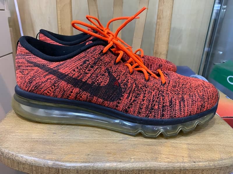 Nike Flyknit Air Max 'Orange Crimson' fits well for size 44 1