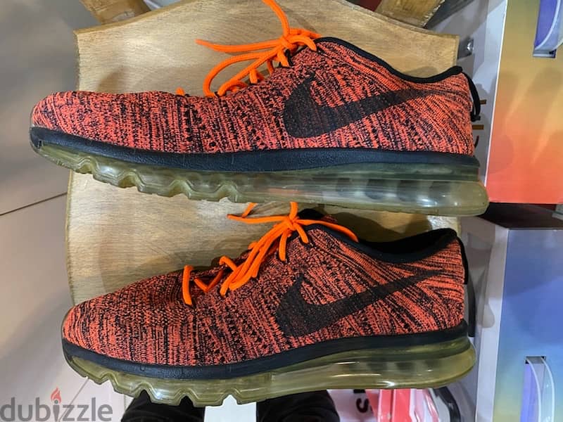 Nike Flyknit Air Max 'Orange Crimson' fits well for size 44 5
