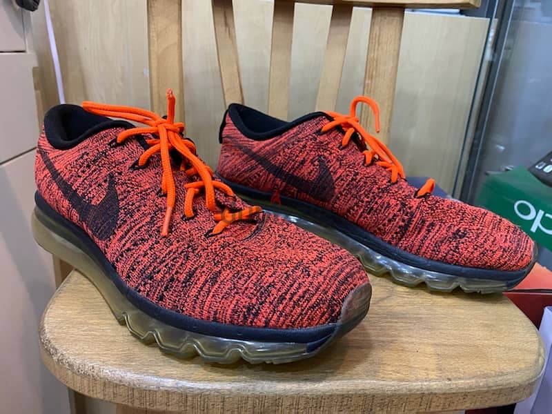 Nike Flyknit Air Max 'Orange Crimson' fits well for size 44 7