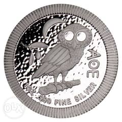 عملة فضة نقية 999 بوزن 1 أوقية - البومة الأثينية Silver Coin 2017 0