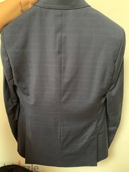 Sacoor brand blue design suit size 48 1