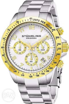 Stuhrling Original Mens Quartz Chronograph Watch Date Tachymeter Sport 0