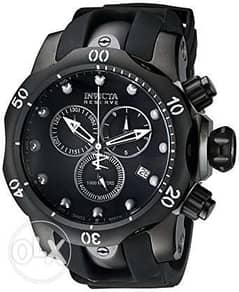 Invicta Men's 6051 Venom Reserve Black Stainless Steel Watch with Poly 0