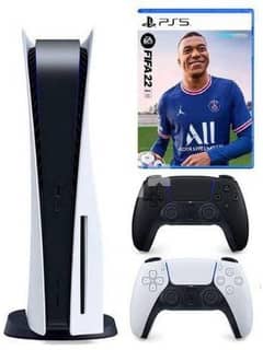 PS5 with 2 original controller and fifa 22 0
