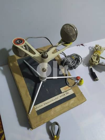 grundig gdsm 200 sennheiser mds 1 stereo vintage cardioid microphones