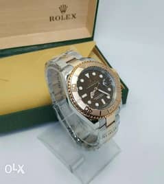 Rolex Yacht Master One Rose Gold With Black First Copy 0