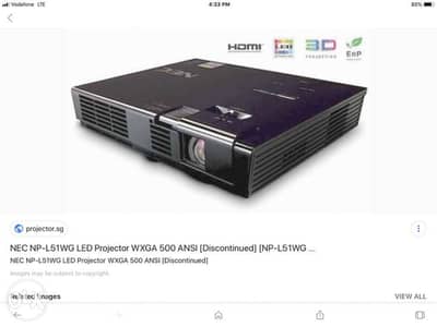 NEC Led Data Show Projector بروجيكتور ليد NEC