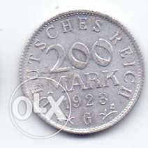 200 مارك الماني حكومه فايمر عام 1923 0