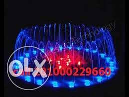 النافورة الراقصة الموسيقية الجدريات المائية dmx led strip rgb 0