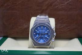 Audemars Piguet Steel Blue Dial ساعة اوديمارز بيجو 0