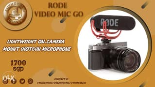 Rode VideoMic GO Camera-Mount Shotgun Microphone 0