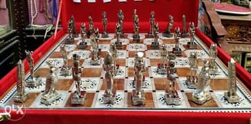 طقم شطرنج نحاس خالص حجم 40*40 0
